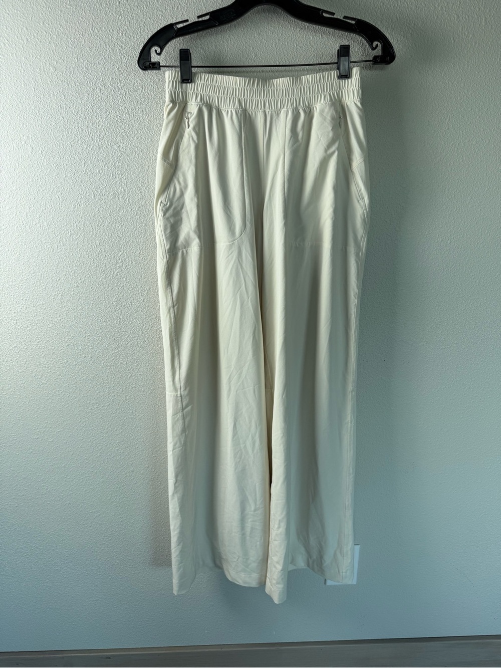 Lululemon Swift Wide-Leg Mid-Rise Pant Full Length Cream Casual Women’s Size 4 - Picture 3 of 13